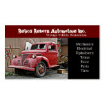 Smashed Front Window Old Truck  Repair Shop Business Card Templates