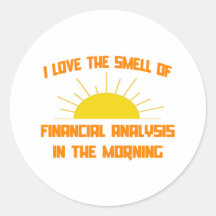 Smell of Financial Analysis in the Morning Sticker