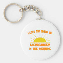 Smell of Microbiology in the Morning Key Chain