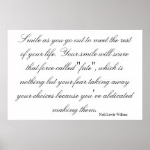 Smile as you face the rest of your life (Poster)