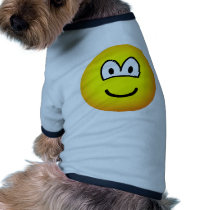Smile! big tellow emoticon pet tee