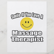 Smile If You Love A Massage Therapist Flyer