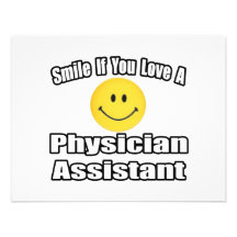 Smile If You Love A Physician Assistant Personalized Invite