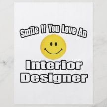 Smile If You Love An Interior Designer Custom Flyer