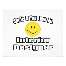Smile If You Love An Interior Designer Personalized Invitations
