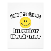 Smile If You Love An Interior Designer Letterhead