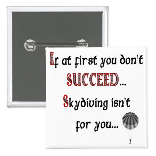 Smile if you love Skydiving Pin