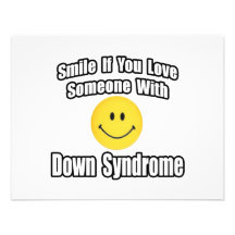 Smile If You Love Someone With Down Syndrome Personalized Invitation