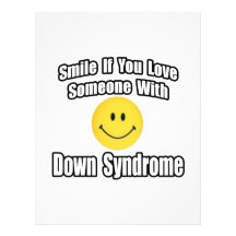 Smile If You Love Someone With Down Syndrome Customized Letterhead