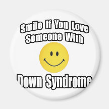 Smile If You Love Someone With Down Syndrome Refrigerator Magnets