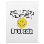 Smile If You Love Someone With Dyslexia Letterhead Design