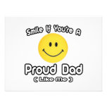 Smile If You're a Proud Dad (Like Me) Personalized Invitation