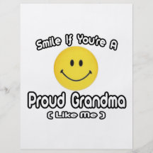 Smile If You're a Proud Grandma (Like Me) Custom Flyer