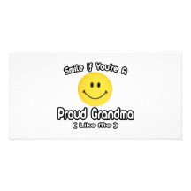 Smile If You're a Proud Grandma (Like Me) Photo Card