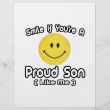 Smile If You're a Proud Son (Like Me) Custom Flyer