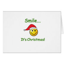 SMILE...IT'S CHRISTMAS! GREETING CARDS