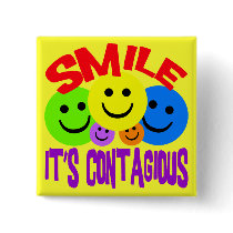 SMILE IT'S CONTAGIOUS PIN