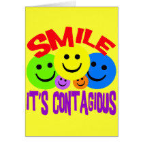 SMILE IT'S CONTAGIOUS GREETING CARD