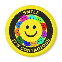 SMILE IT'S CONTAGIOUS MAGNETS