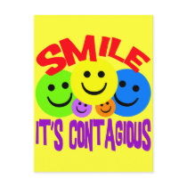 SMILE IT'S CONTAGIOUS POST CARD