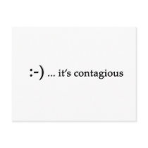smile...it's contagious postcards
