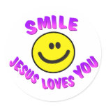 Smile, Jesus Loves You Sticker