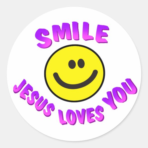 Smile, Jesus Loves You Sticker