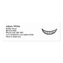 Smile mouth business card templates