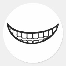 Smile mouth sticker