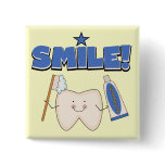 SMILE - Tooth T-shirts and Gifts Pinback Buttons