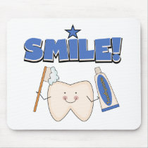 SMILE - Tooth T-shirts and Gifts Mouse Pad
