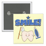 SMILE - Tooth T-shirts and Gifts Pinback Buttons