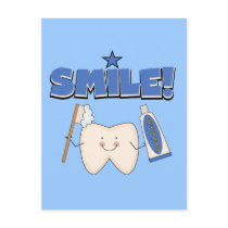 SMILE - Tooth T-shirts and Gifts Postcard
