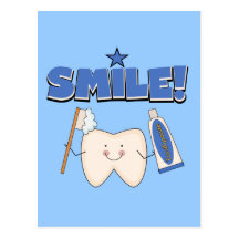 SMILE - Tooth T-shirts and Gifts Postcard