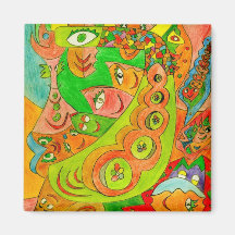 Smiles-9 Fridge Magnet