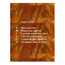 Smiles are Contagious Post Card