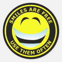 SMILES ARE FREE STICKERS