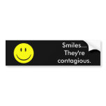 Smiles... They're contagious. bumper stickers