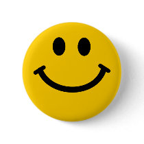 Smiley badge button