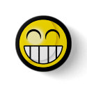 Smiley Big Grin Button