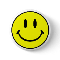 Smiley Pinback Button