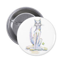 Smiley Cat Button