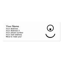 Smiley cyclope eye business card