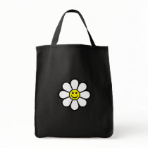 Smiley Daisy Tote Bags