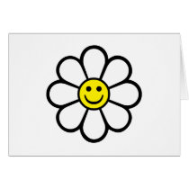 Smiley Daisy Greeting Card
