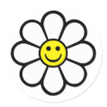 Smiley Daisy stickers