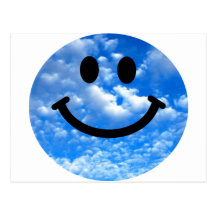 Smiley de ciel carte postale