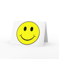 smiley face greeting card