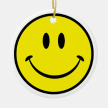Smiley Face Christmas Ornament
