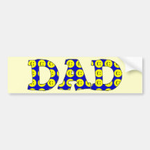 Smiley Face Dad Bumper Stickers